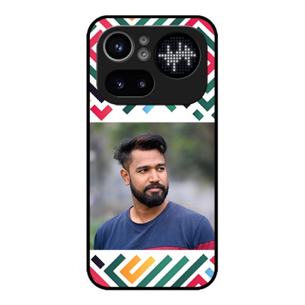 Nothing Phone 4A Pro 5G Custom Glass Phone Case - Colorful Maze Pattern Design Nothing Phone 4A Pro 5G Custom Glass Phone Case - Colorful Maze Pattern Design
