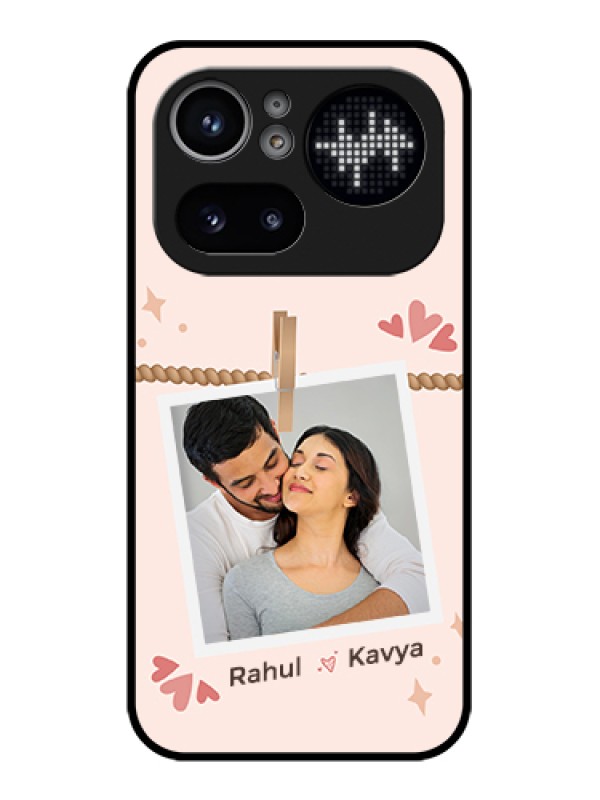 Custom Nothing Phone 4A Pro 5G Custom Glass Phone Case - Forever And Ever Love Design