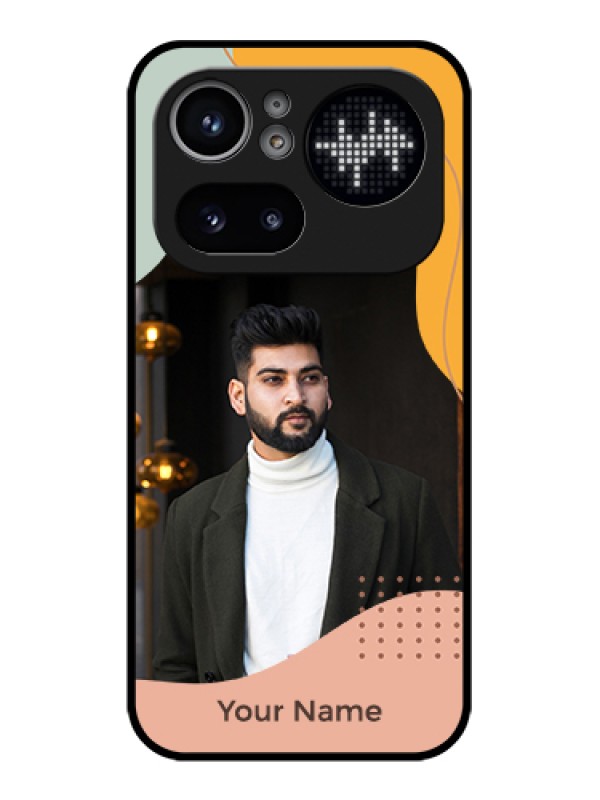 Custom Nothing Phone 4A Pro 5G Custom Glass Phone Case - Tri - Coloured Overlay Design