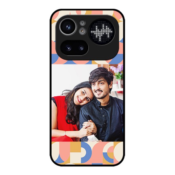 Nothing Phone 4A Pro 5G Custom Glass Phone Case - Semi - Circle Maze Pattern Design Nothing Phone 4A Pro 5G Custom Glass Phone Case - Semi - Circle Maze Pattern Design