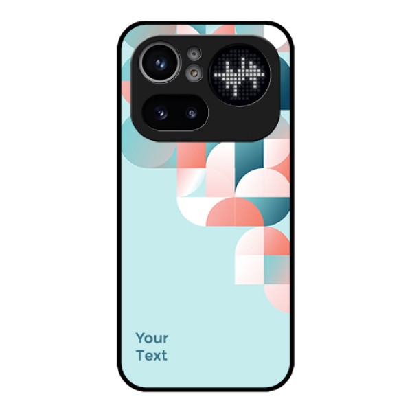 Nothing Phone 4A Pro 5G Custom Glass Phone Case - Stylish Semi - Circle Pattern Design Nothing Phone 4A Pro 5G Custom Glass Phone Case - Stylish Semi - Circle Pattern Design