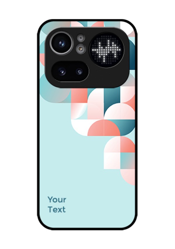 Nothing Phone 4A Pro 5G Custom Glass Phone Case - Stylish Semi - Circle Pattern Design