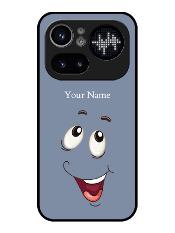 Custom Nothing Phone 4A Pro 5G Custom Glass Phone Case - Laughing Cartoon Face Design
