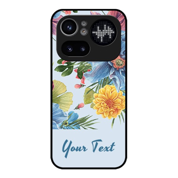 Nothing Phone 4A Pro 5G Custom Glass Phone Case - Stunning Watercolored Flowers Painting Design