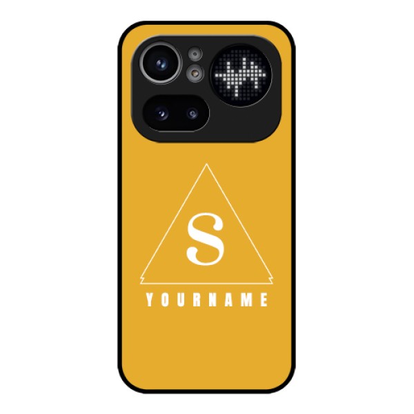 Nothing Phone 4A Pro 5G Custom Glass Phone Case - Simple Triangle Design Nothing Phone 4A Pro 5G Custom Glass Phone Case - Simple Triangle Design