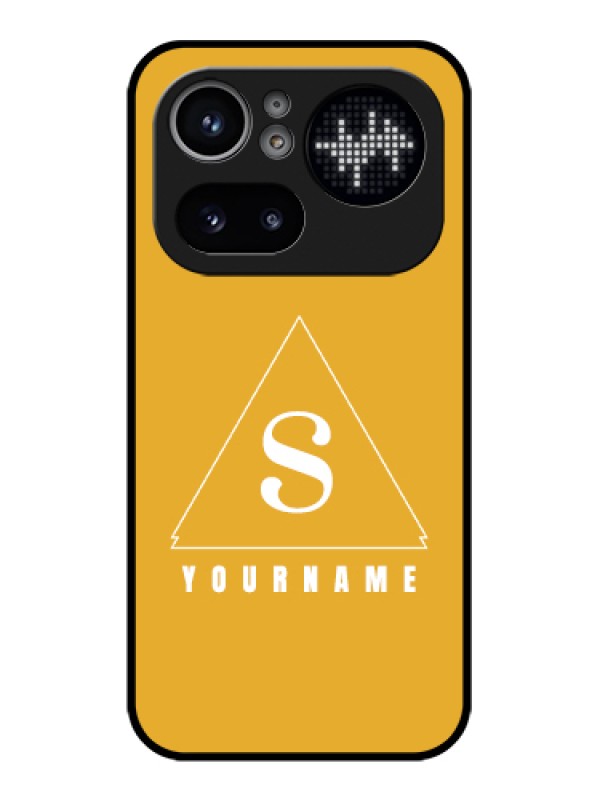 Custom Nothing Phone 4A Pro 5G Custom Glass Phone Case - Simple Triangle Design