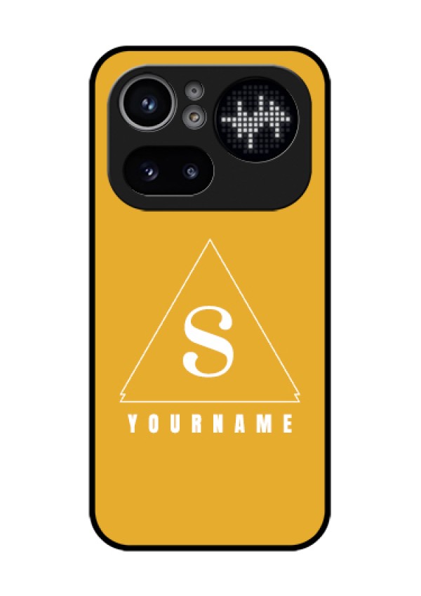 Nothing Phone 4A Pro 5G Custom Glass Phone Case - Simple Triangle Design