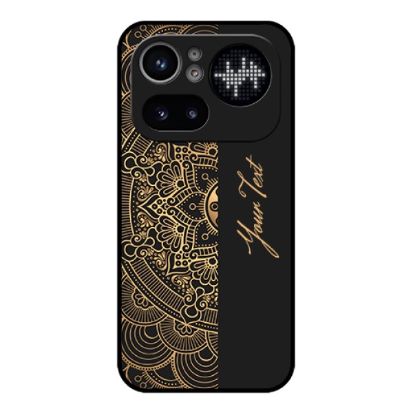 Nothing Phone 4A Pro 5G Custom Glass Phone Case - Mandala Art With Custom Text Design