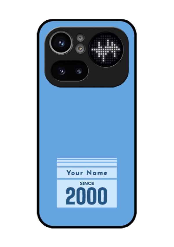 Nothing Phone 4A Pro 5G Custom Glass Phone Case - Custom Year Of Birth Design