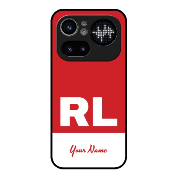 Nothing Phone 4A Pro 5G Custom Glass Phone Case - Dual Tone Custom Text Design Nothing Phone 4A Pro 5G Custom Glass Phone Case - Dual Tone Custom Text Design