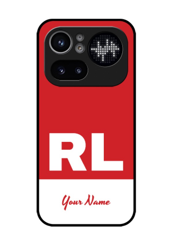 Nothing Phone 4A Pro 5G Custom Glass Phone Case - Dual Tone Custom Text Design
