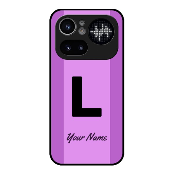 Nothing Phone 4A Pro 5G Custom Glass Phone Case - Tricolor Custom Text Design Nothing Phone 4A Pro 5G Custom Glass Phone Case - Tricolor Custom Text Design