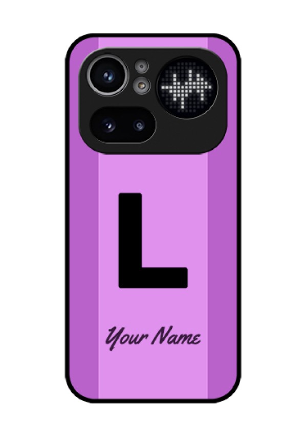 Nothing Phone 4A Pro 5G Custom Glass Phone Case - Tricolor Custom Text Design