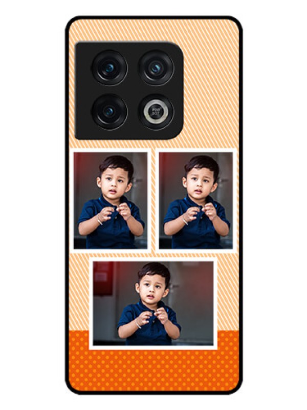 Custom OnePlus 10 Pro 5G Photo Printing on Glass Case - Bulk Photos Upload Design