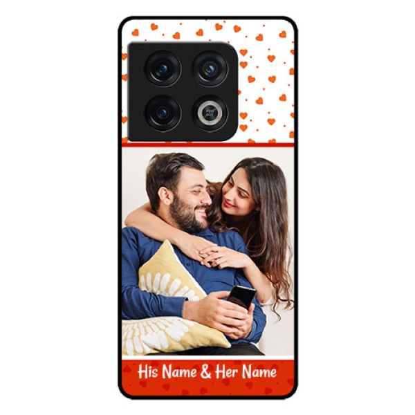 OnePlus 10 Pro 5G Custom Glass Phone Case - Orange Love Symbol Design OnePlus 10 Pro 5G Custom Glass Phone Case - Orange Love Symbol Design