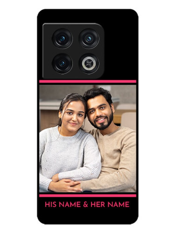 Custom OnePlus 10 Pro 5G Custom Glass Mobile Case - with Add Text Design