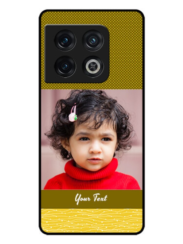 Custom OnePlus 10 Pro 5G Custom Glass Phone Case - Simple Green Color Design