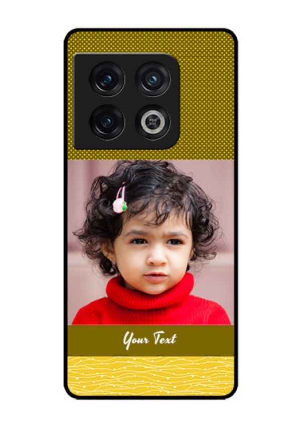 OnePlus 10 Pro 5G Custom Glass Phone Case - Simple Green Color Design