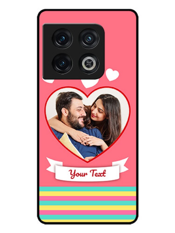 Custom OnePlus 10 Pro 5G Photo Printing on Glass Case - Love Doodle Design
