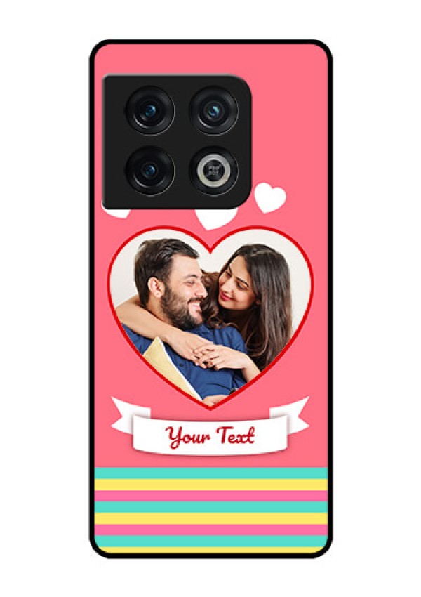 OnePlus 10 Pro 5G Photo Printing on Glass Case - Love Doodle Design