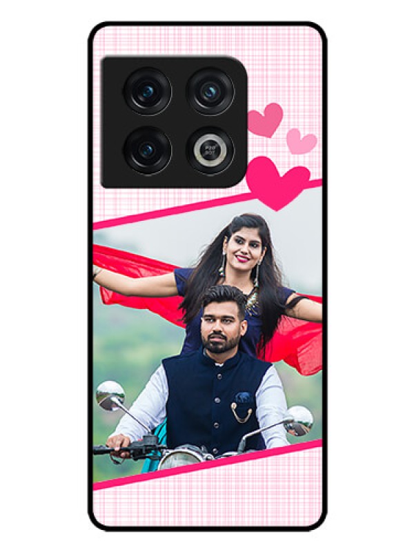 Custom OnePlus 10 Pro 5G Custom Glass Phone Case - Love Shape Heart Design
