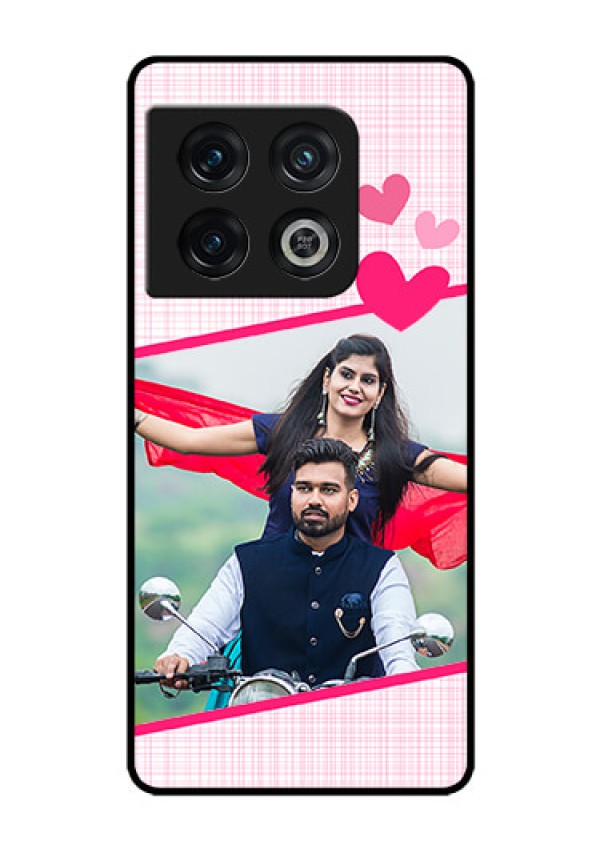 OnePlus 10 Pro 5G Custom Glass Phone Case - Love Shape Heart Design