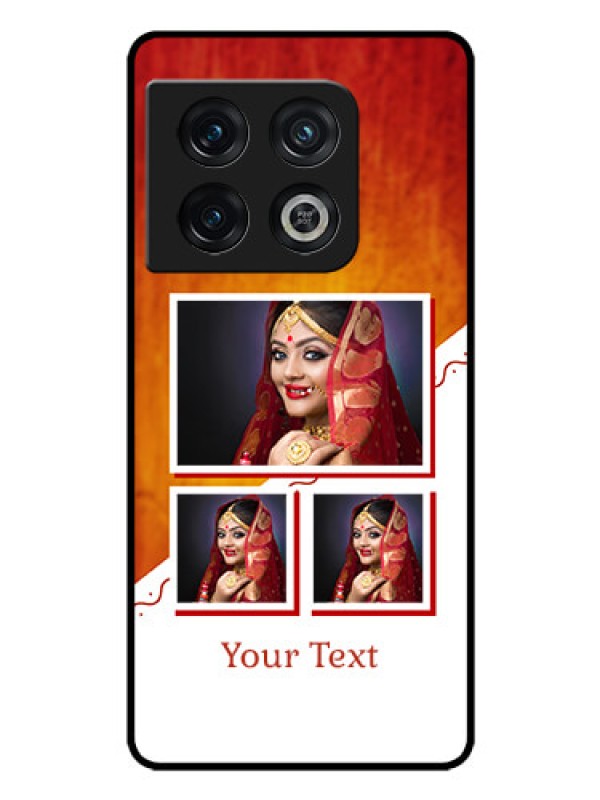 Custom OnePlus 10 Pro 5G Custom Glass Phone Case - Wedding Memories Design