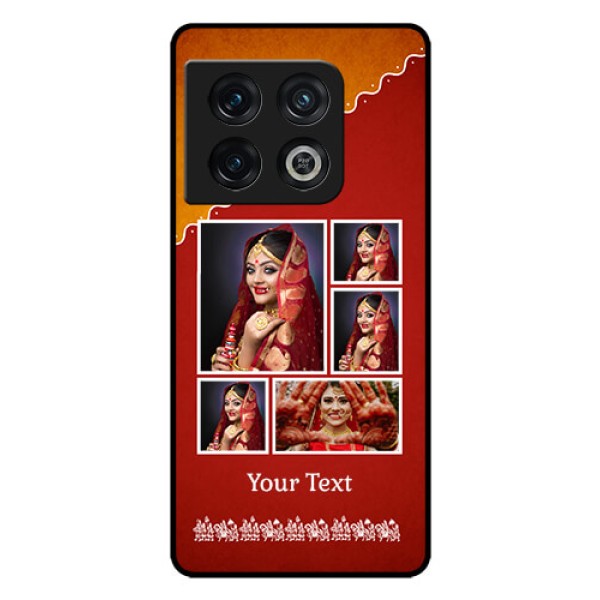 OnePlus 10 Pro 5G Personalized Glass Phone Case - Wedding Pic Upload Design