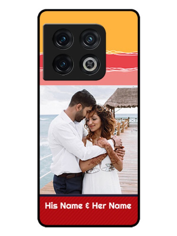 Custom OnePlus 10 Pro 5G Custom Glass Mobile Case - Colorful Case Design