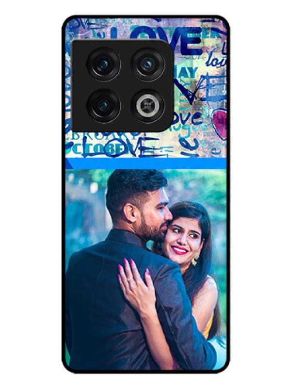 Custom OnePlus 10 Pro 5G Custom Glass Mobile Case - Colorful Love Design