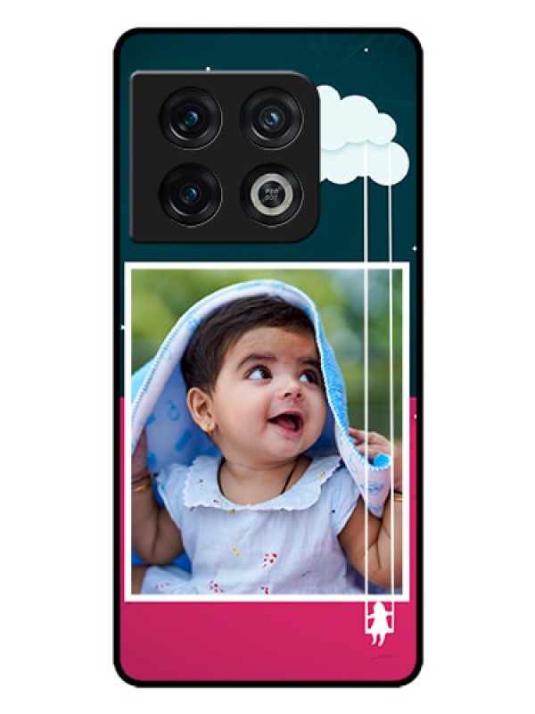 Custom OnePlus 10 Pro 5G Custom Glass Phone Case - Cute Girl with Cloud Design