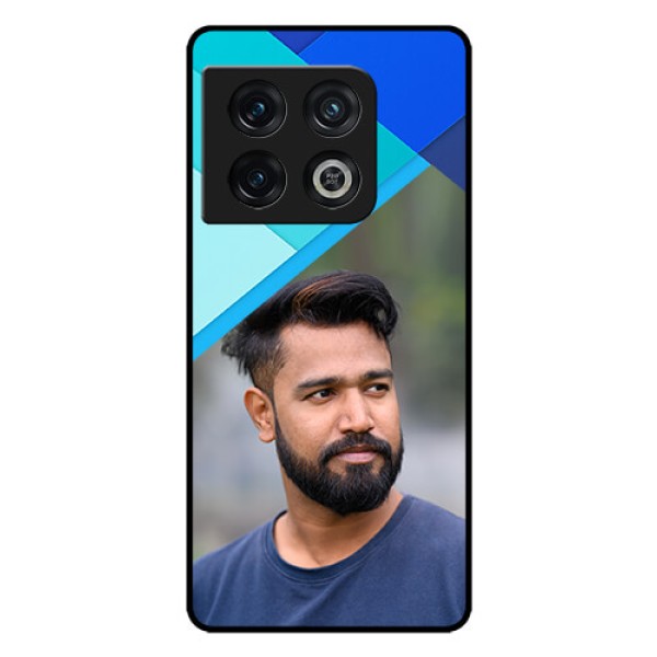 OnePlus 10 Pro 5G Custom Glass Phone Case - Blue Pattern Design