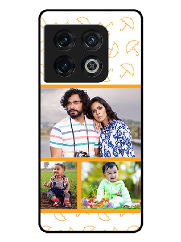 Custom OnePlus 10 Pro 5G Custom Glass Mobile Case - Yellow Pattern Design
