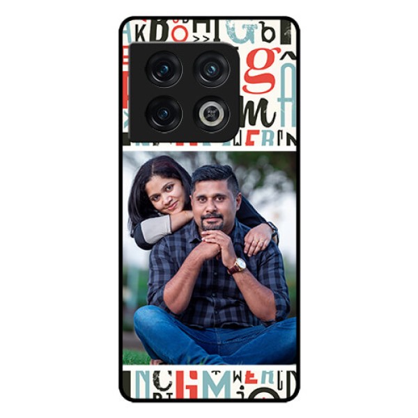 OnePlus 10 Pro 5G Personalized Glass Phone Case - Alphabet Design