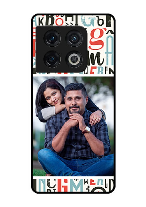 OnePlus 10 Pro 5G Personalized Glass Phone Case - Alphabet Design