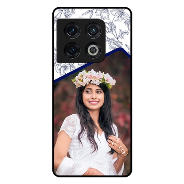 OnePlus 10 Pro 5G Personalized Glass Phone Case - Premium Floral Design