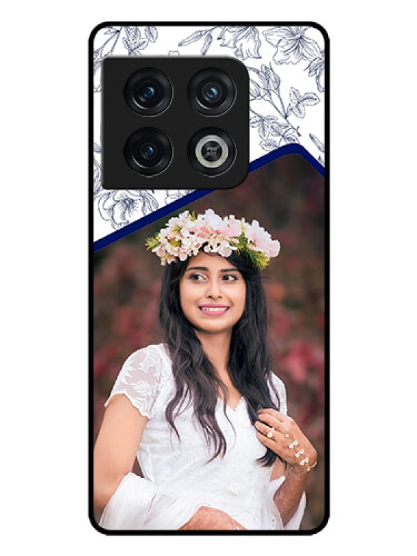 Custom OnePlus 10 Pro 5G Personalized Glass Phone Case - Premium Floral Design