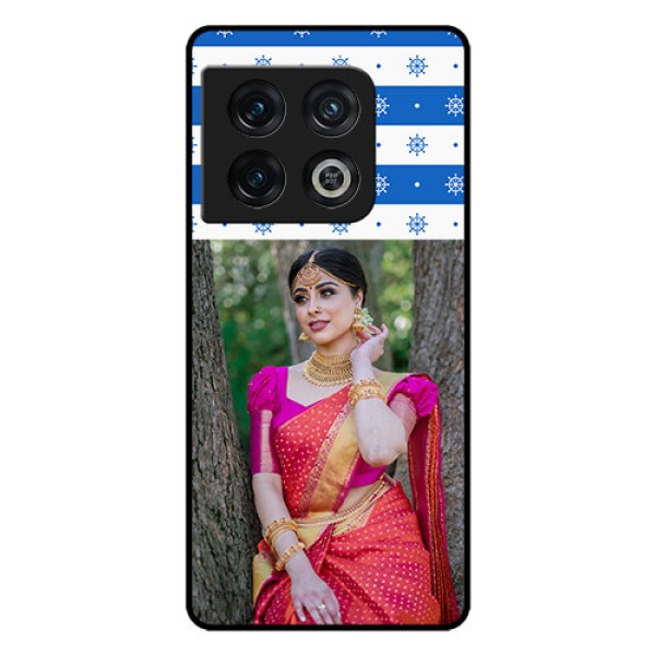 OnePlus 10 Pro 5G Photo Printing on Glass Case - Snow Pattern Design