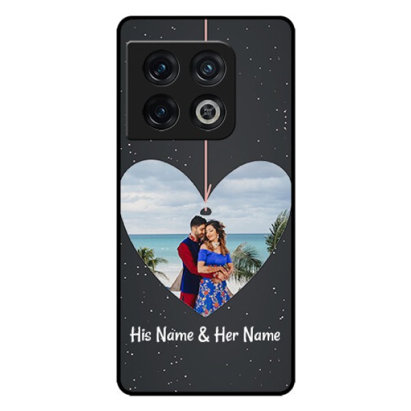 OnePlus 10 Pro 5G Custom Glass Phone Case - Hanging Heart Design
