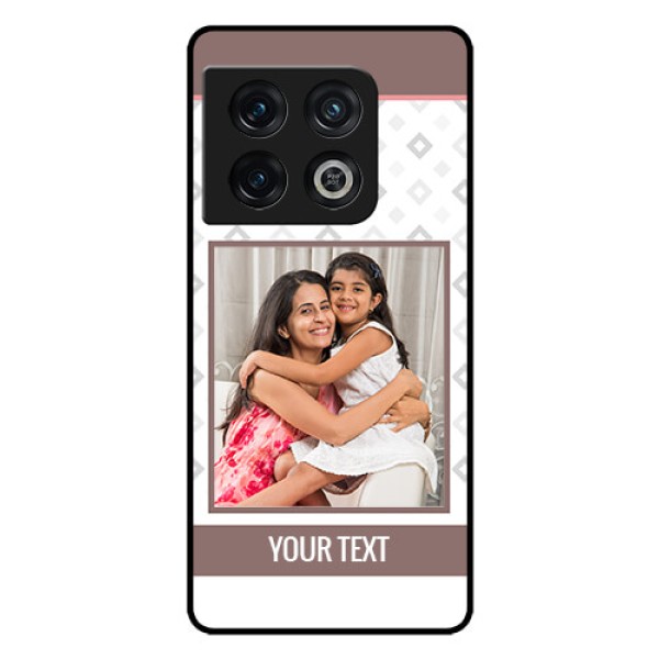 OnePlus 10 Pro 5G Photo Printing on Glass Case - Simple Diamond Design OnePlus 10 Pro 5G Photo Printing on Glass Case - Simple Diamond Design