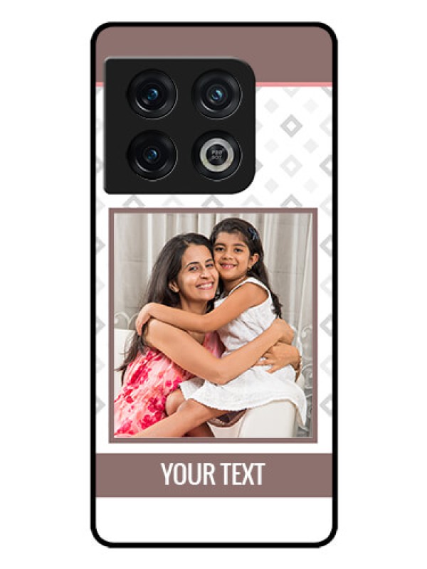 Custom OnePlus 10 Pro 5G Photo Printing on Glass Case - Simple Diamond Design