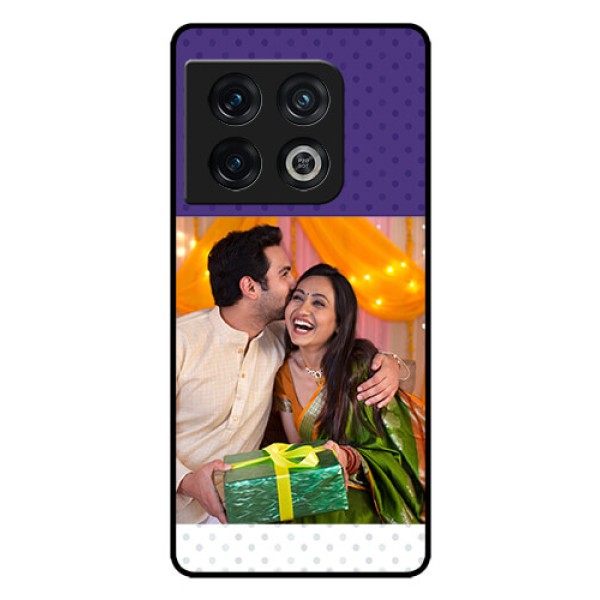 OnePlus 10 Pro 5G Personalized Glass Phone Case - Violet Pattern Design OnePlus 10 Pro 5G Personalized Glass Phone Case - Violet Pattern Design