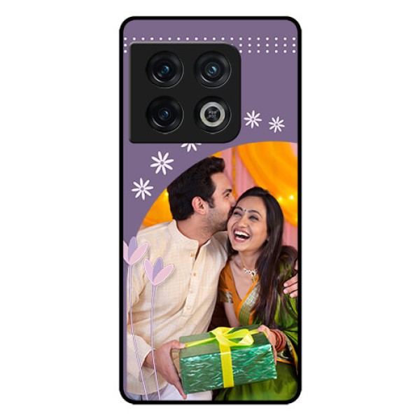 OnePlus 10 Pro 5G Custom Glass Mobile Case - Lavender flowers design