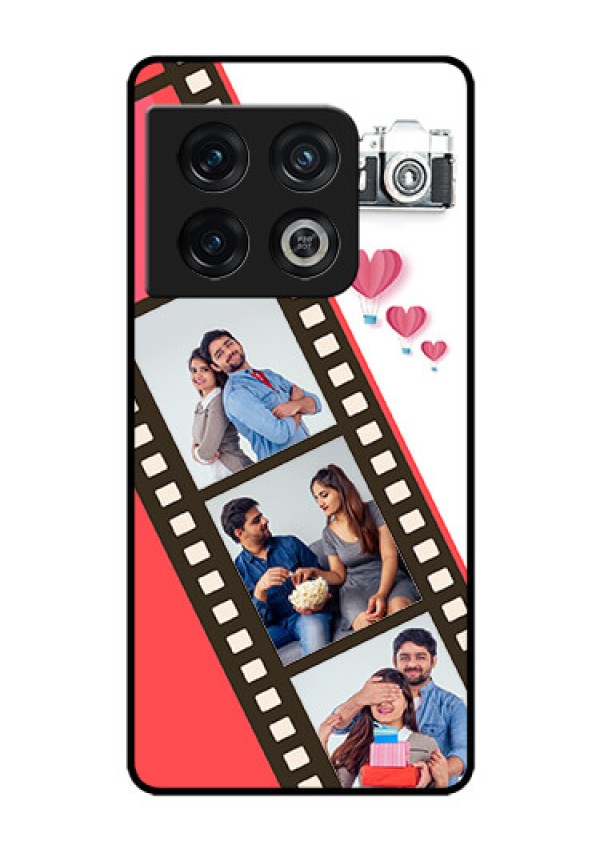 OnePlus 10 Pro 5G Personalized Glass Phone Case - 3 Image Holder with Film Reel