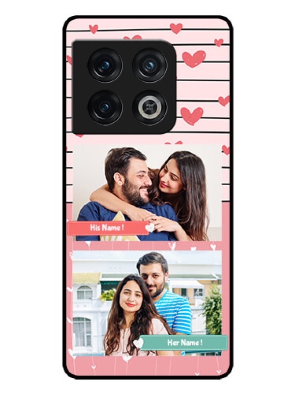 Custom OnePlus 10 Pro 5G Custom Glass Mobile Case - Photo with Heart Design