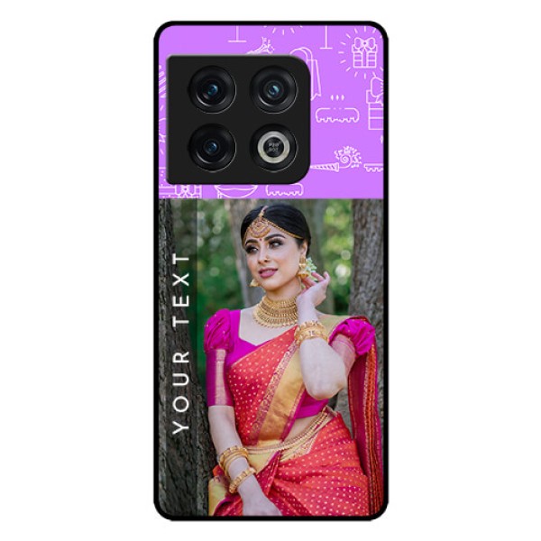 OnePlus 10 Pro 5G Custom Glass Mobile Case - Birthday Icons Design