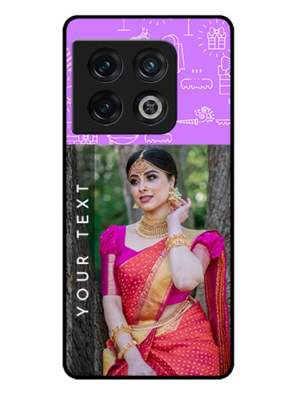 Custom OnePlus 10 Pro 5G Custom Glass Mobile Case - Birthday Icons Design