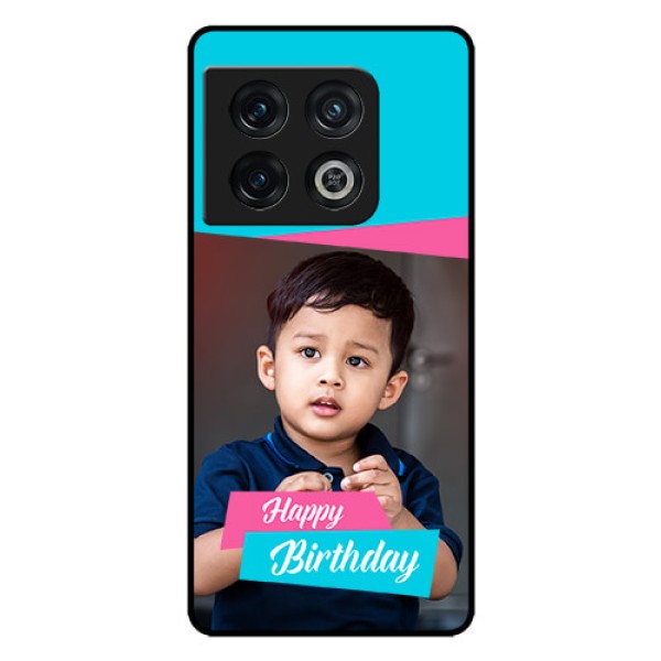 OnePlus 10 Pro 5G Personalized Glass Phone Case - Image Holder with 2 Color Design