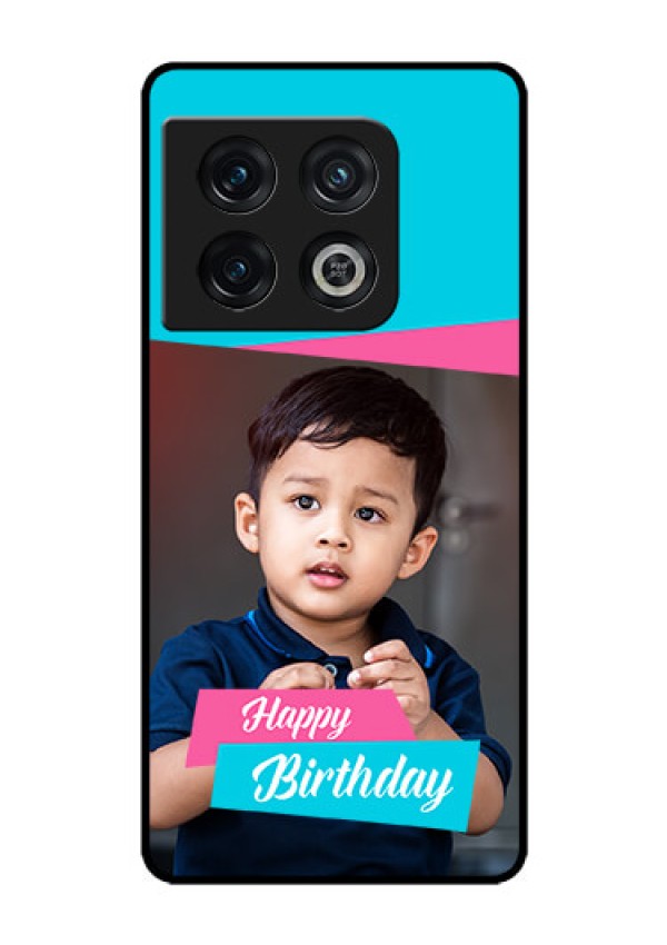OnePlus 10 Pro 5G Personalized Glass Phone Case - Image Holder with 2 Color Design