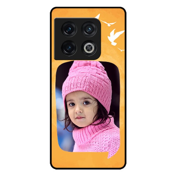 OnePlus 10 Pro 5G Personalized Glass Phone Case - Water Color Design with Bird Icons OnePlus 10 Pro 5G Personalized Glass Phone Case - Water Color Design with Bird Icons